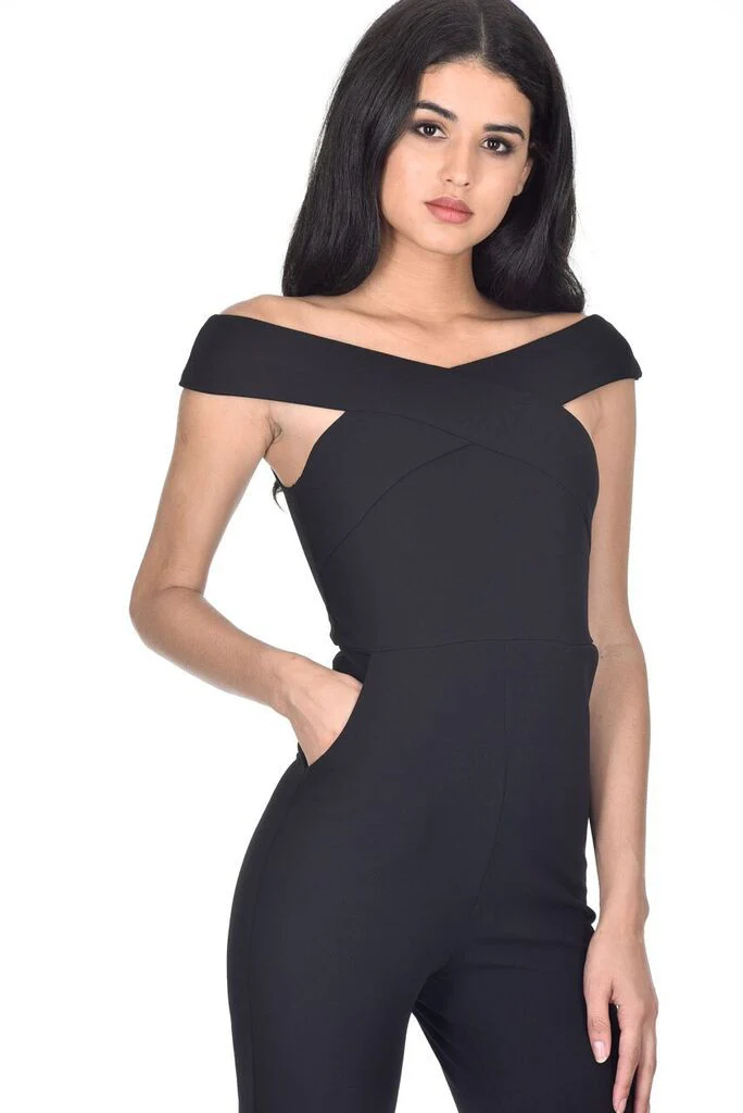 Cross Off The Shoulder Jumpsuit - Image 2