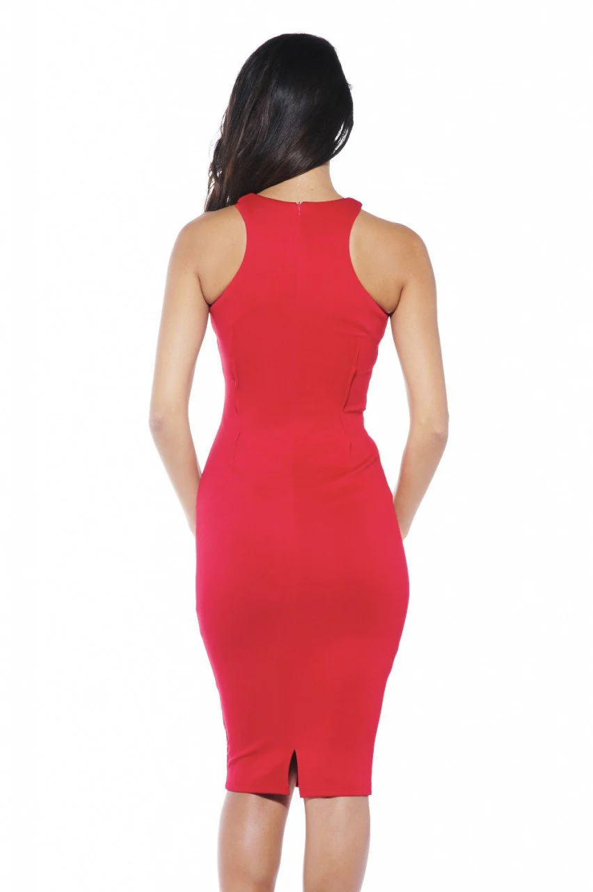 Cut In Neck  Midi Dress - Image 3
