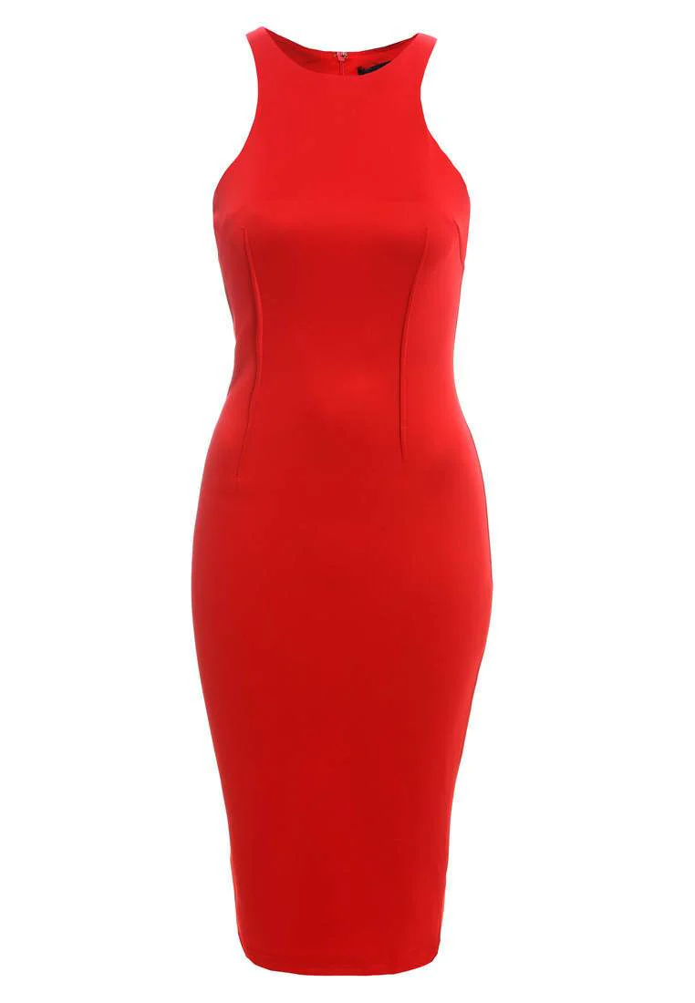 Cut In Neck  Midi Dress - Image 6