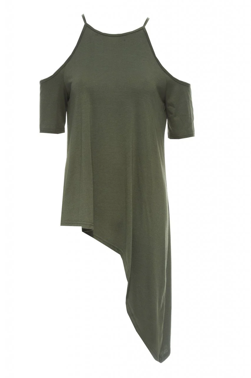 Cut Out Shoulder   Asymmetric Top - Image 5