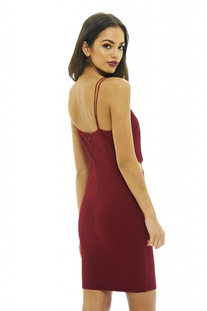 Cut Out Waist Mini Dress - Image 4