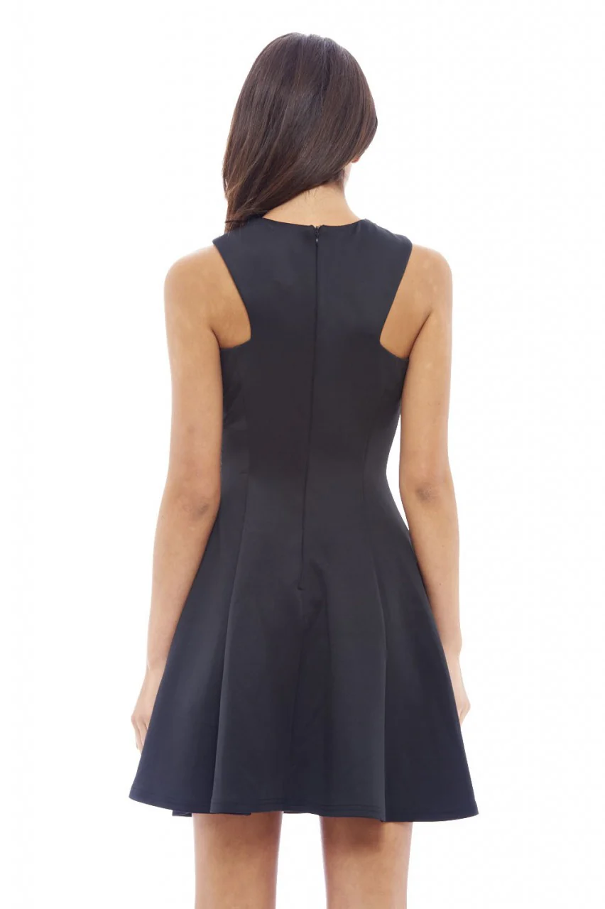 Embellished Neck Skater Dress - Image 4