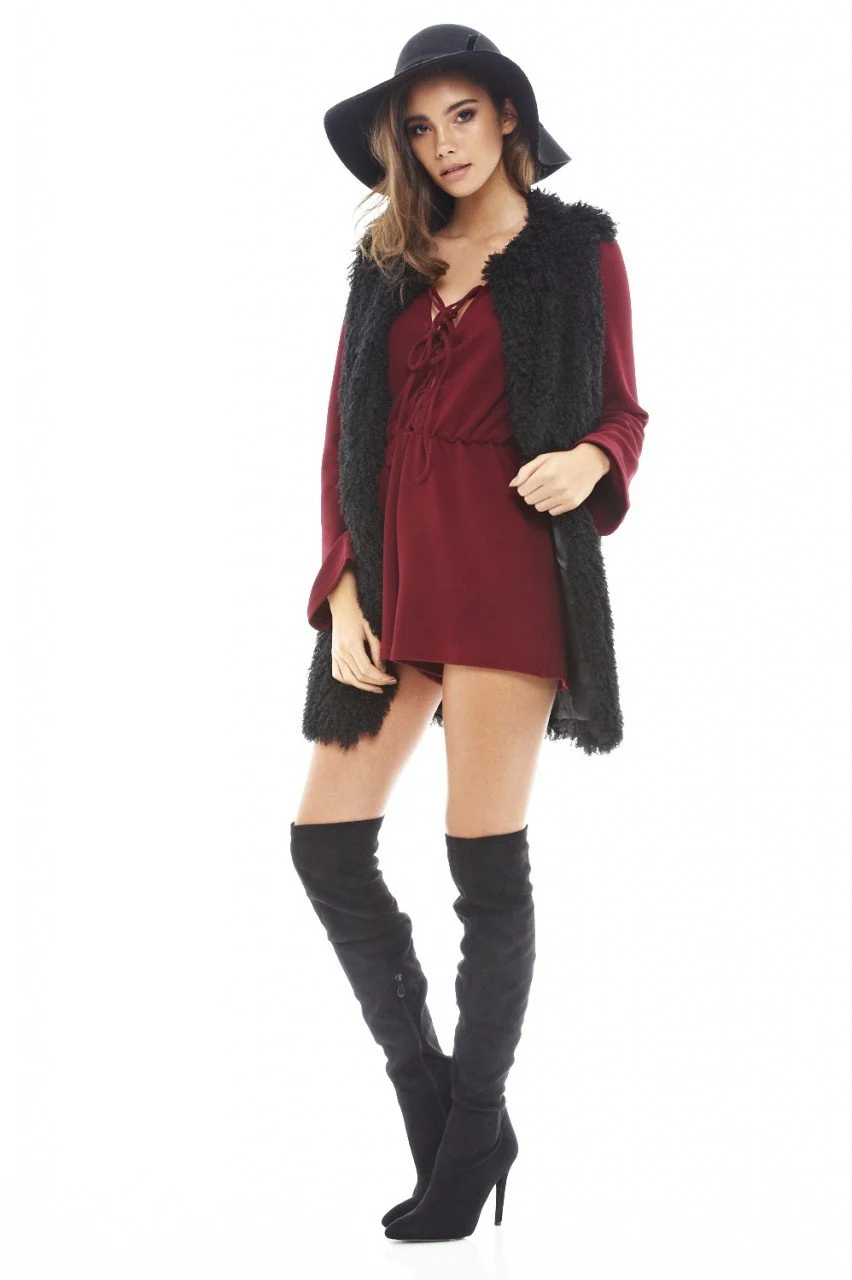 Faux Fur Gilet - Image 2