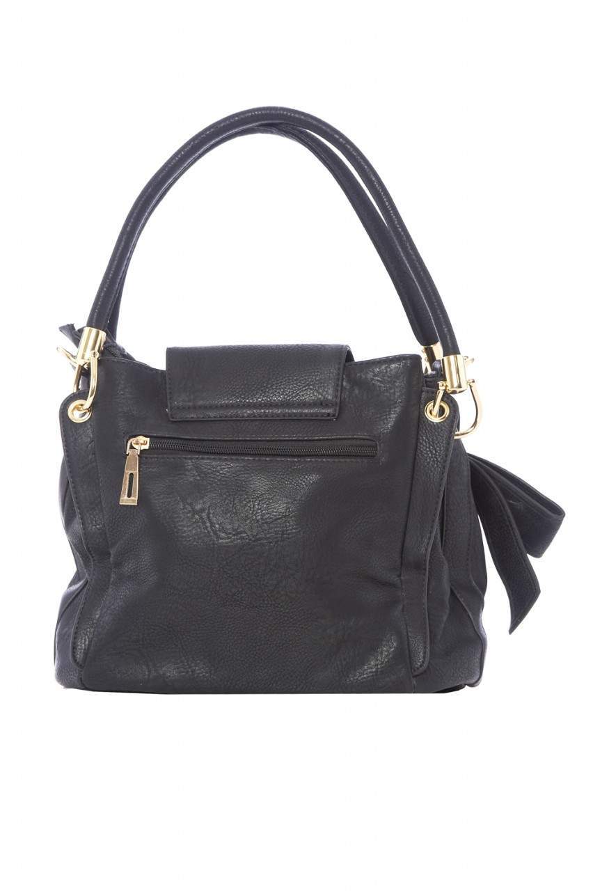 Faux Leather Handbag - Image 3