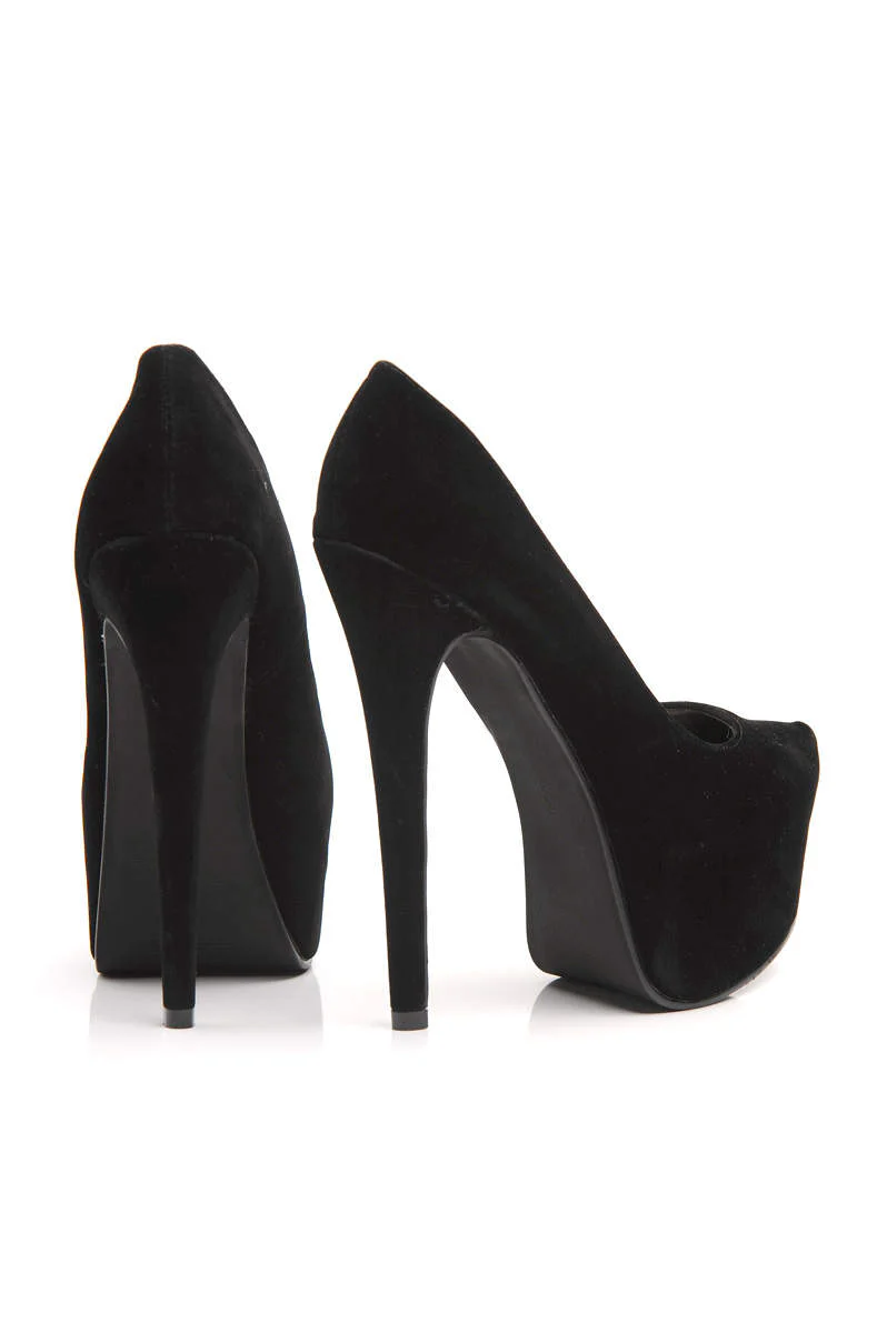 Faux  Suede Platform  Shoe - Image 3