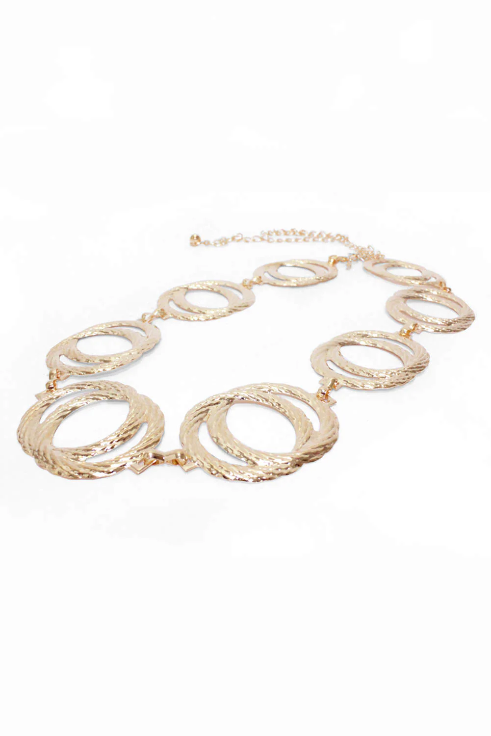 Gold Belly Chain With Circle Detail - Image 2