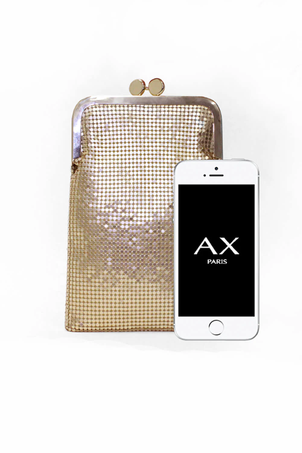 Gold Chain Clutch Bag - Image 3