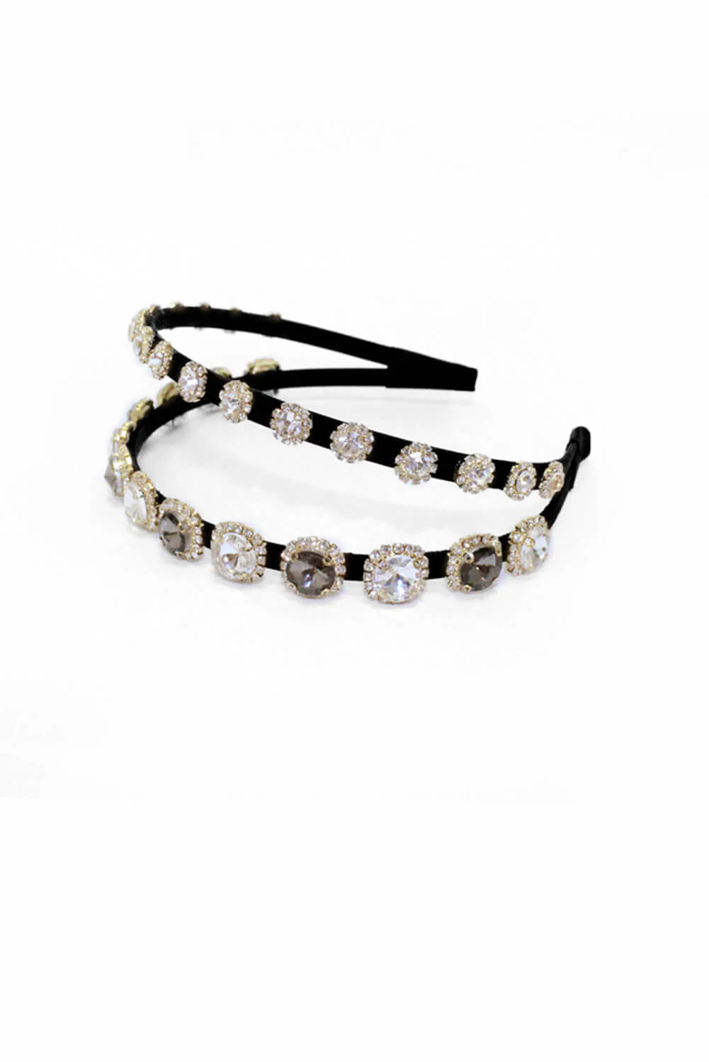 Gold Diamante Double Headband - Image 3