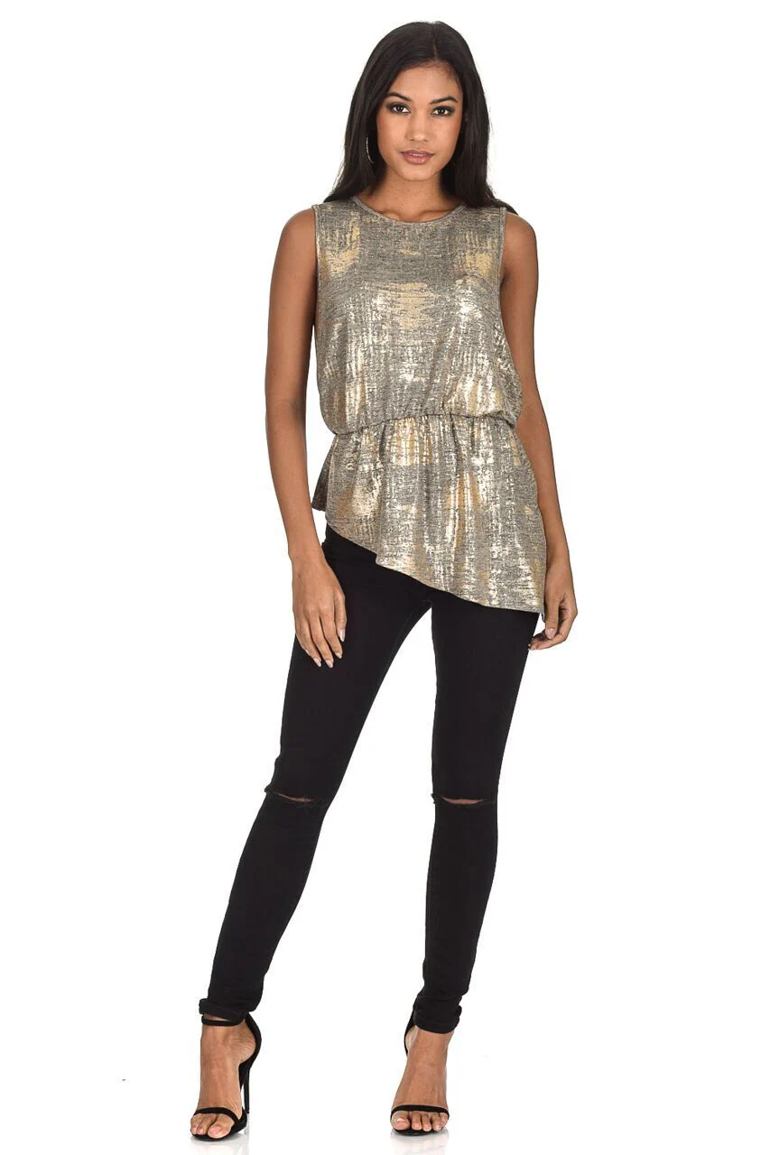 Gold Frill Bottom Top - Image 2