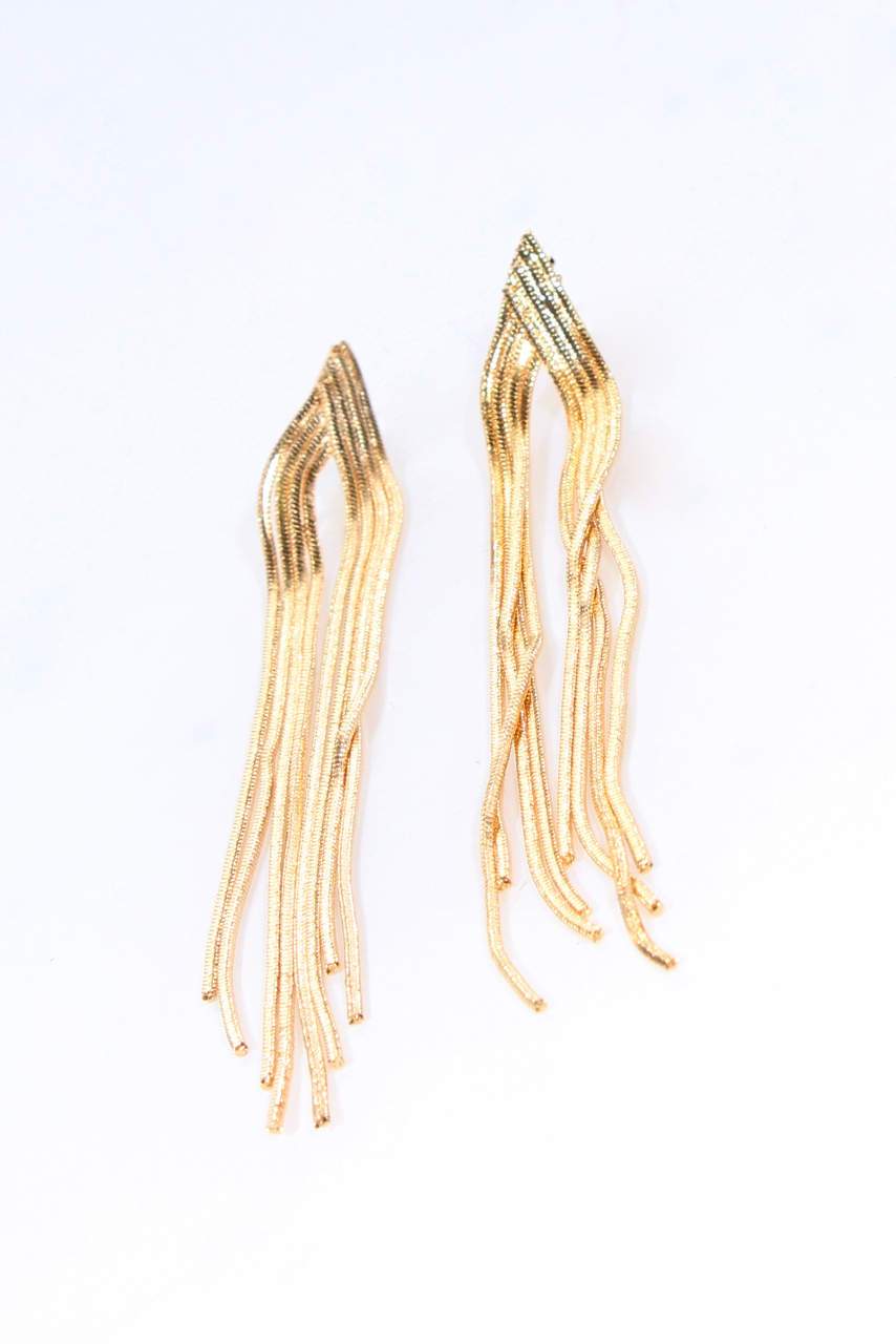 Gold Layered V style Earrings