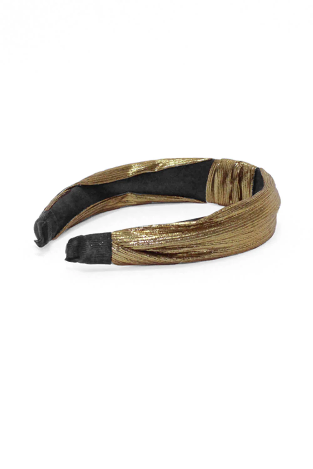 Gold Metallic Knot Headband - Image 2