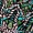 Green Printed V-Neck Split Skirt Midi Dress - Image 5