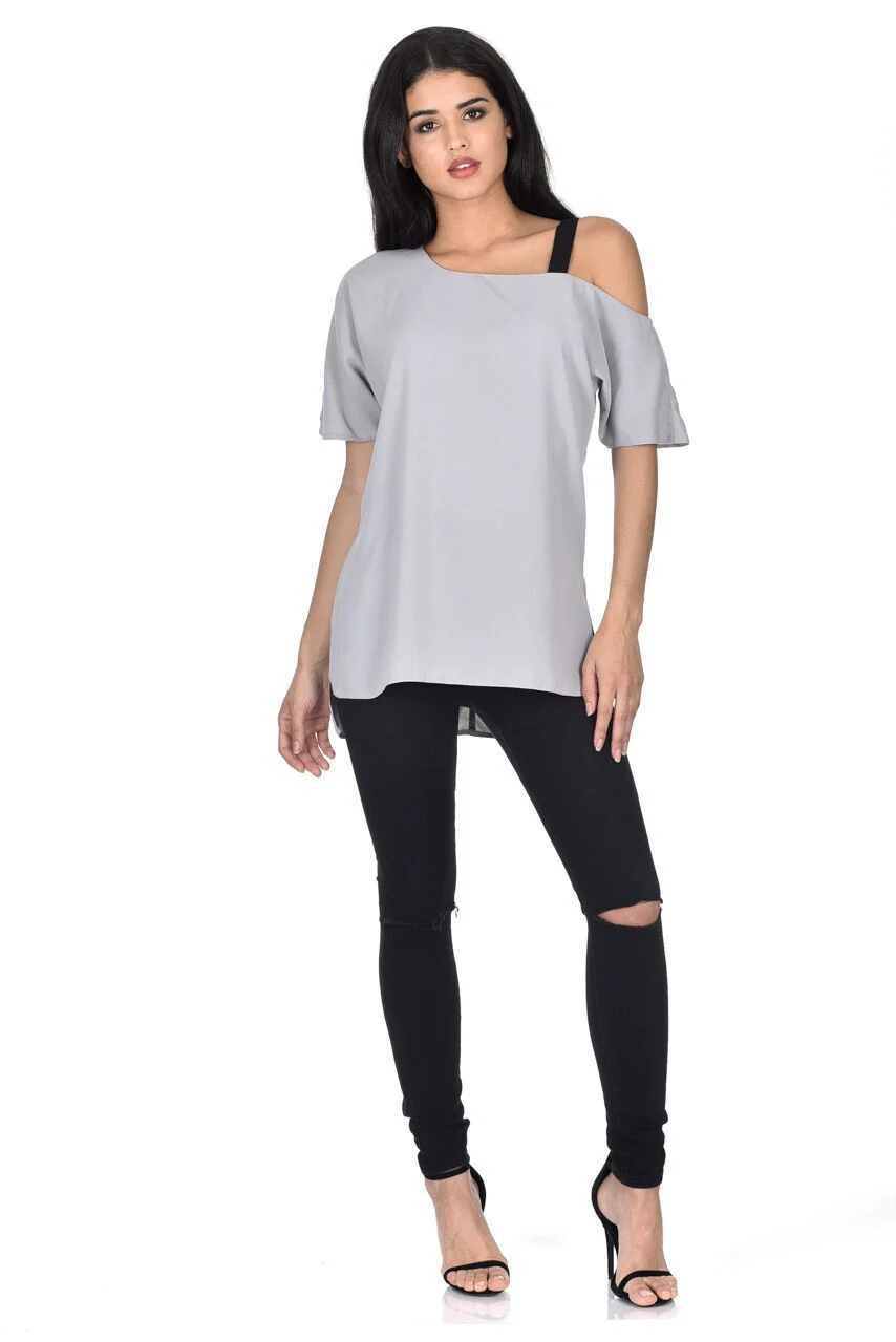 Grey Asymmetric Top - Image 2