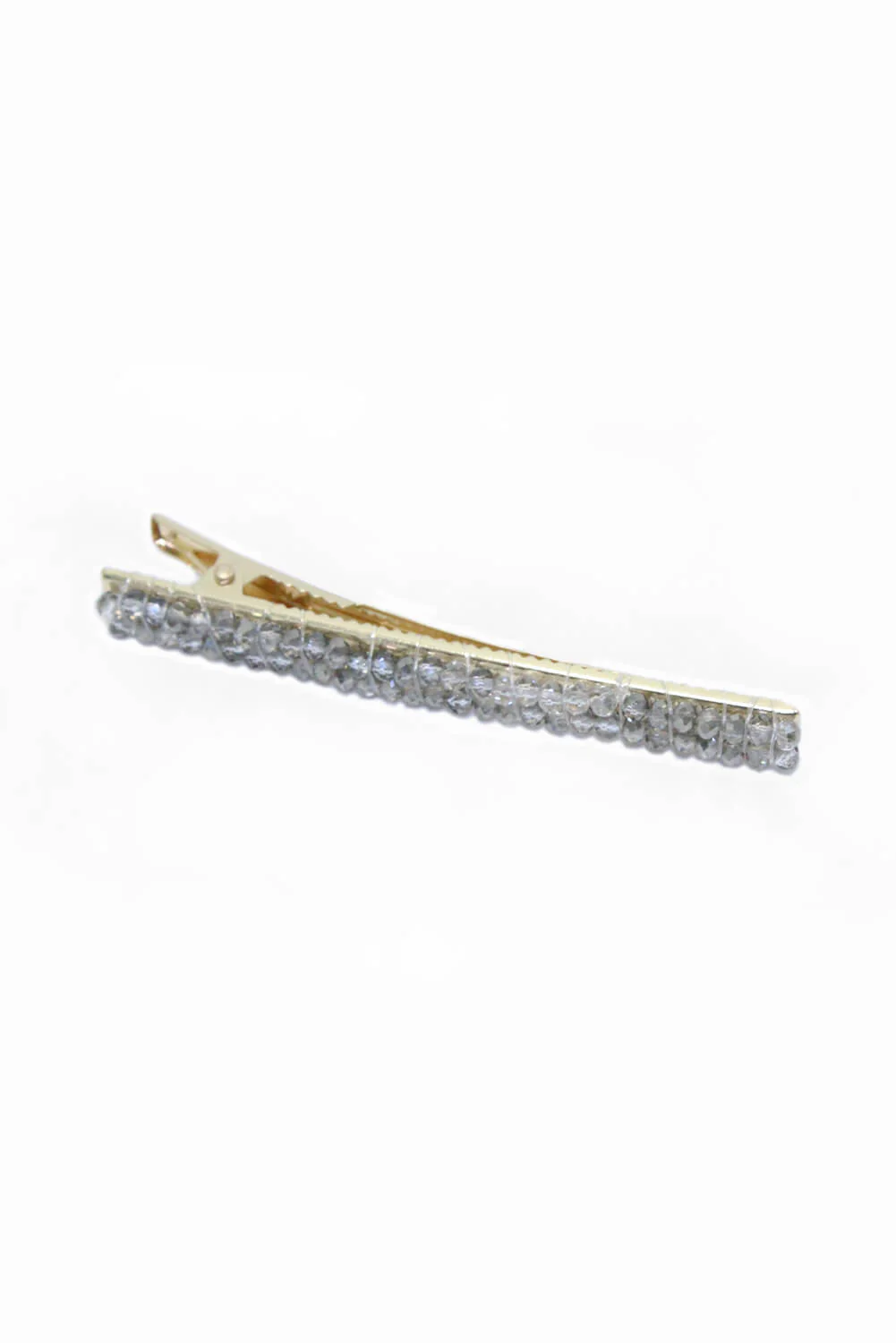 Grey Beaded Hair Clip - Image 2