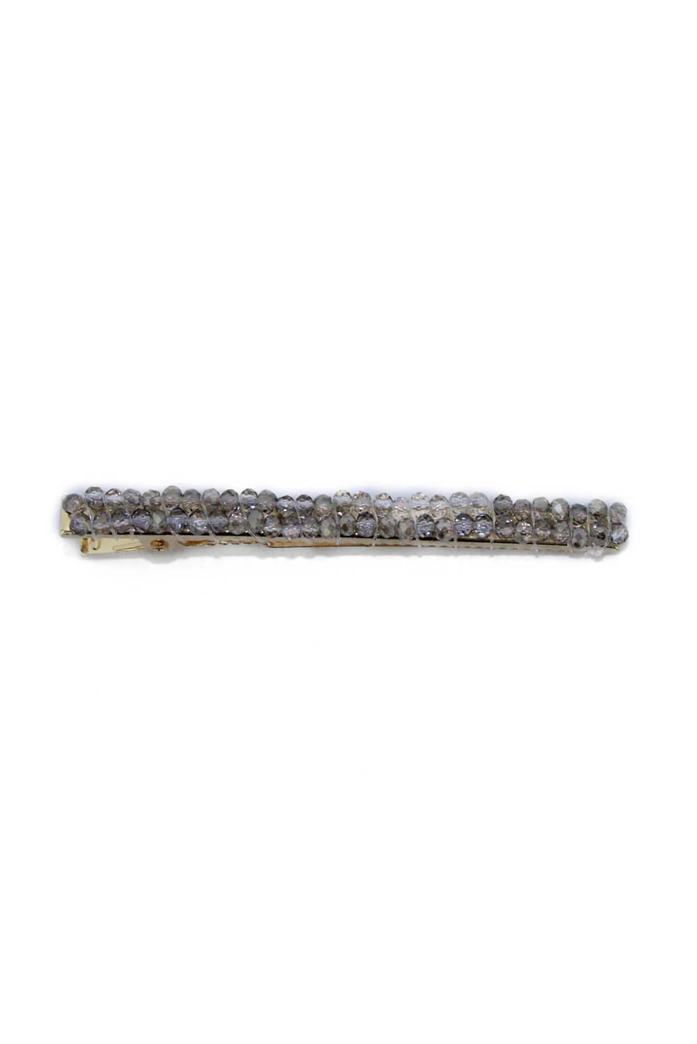 Grey Beaded Hair Clip - Image 3