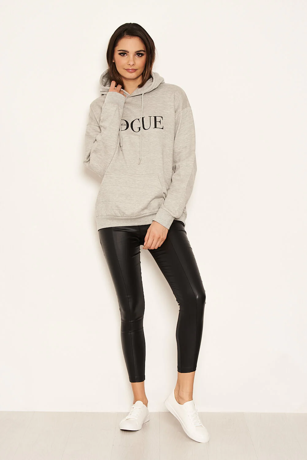Grey Printed Hoody - Image 2