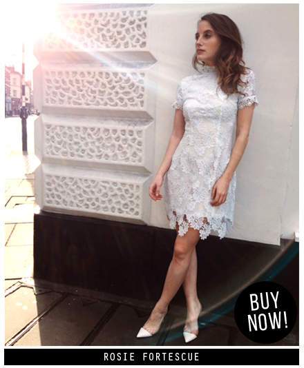 High Neck Crochet Mini Dress - Image 5