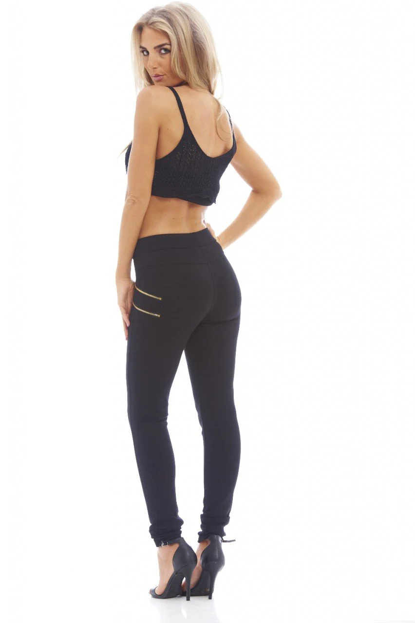 High Waisted Zip Pants - Image 4