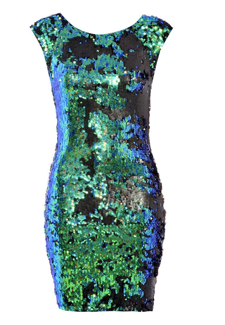 Iridescent Sequin Bodycon Dress - Image 5