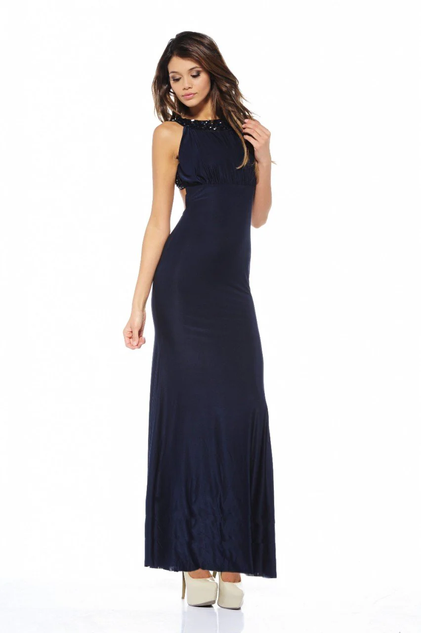 Jewel Strap Backless Maxi - Image 4