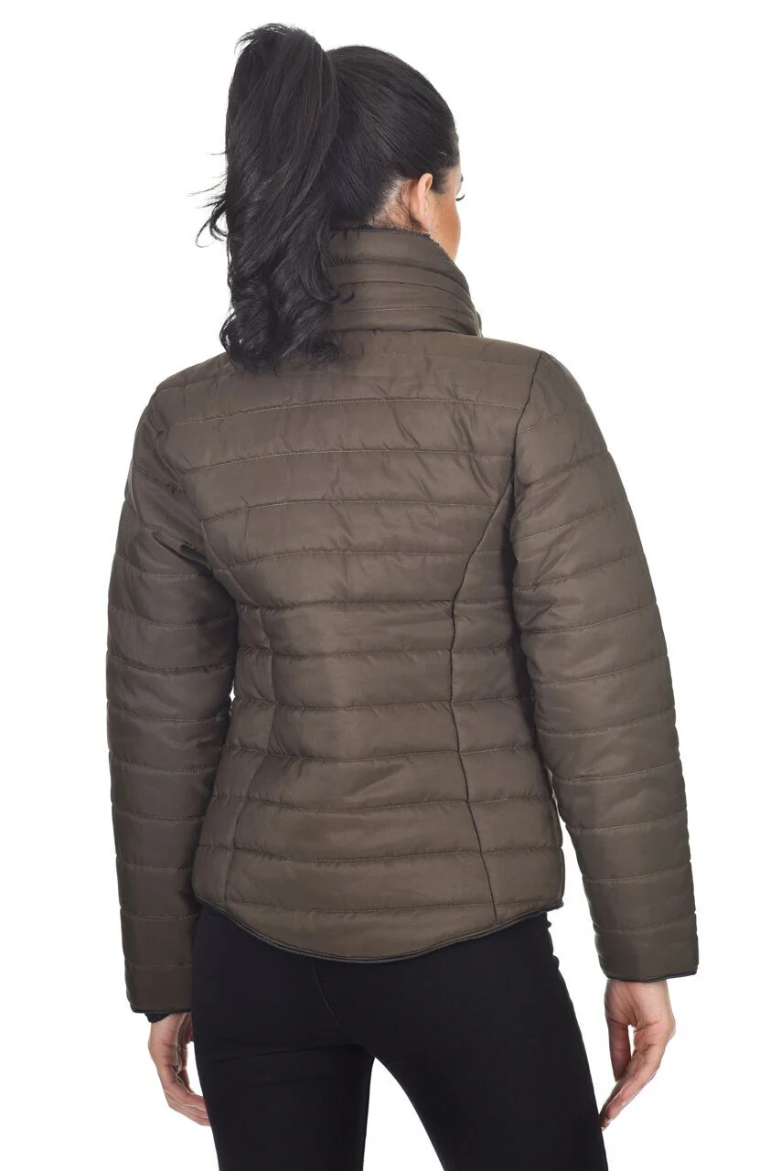 Khaki Puffer Jacket - Image 3