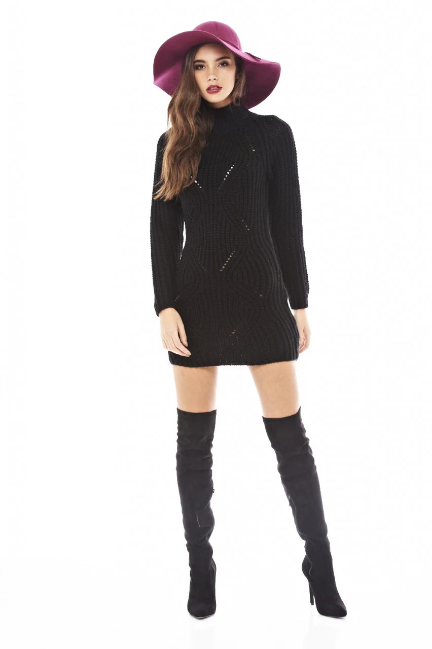 Knitted Jumper Dress - Image 2