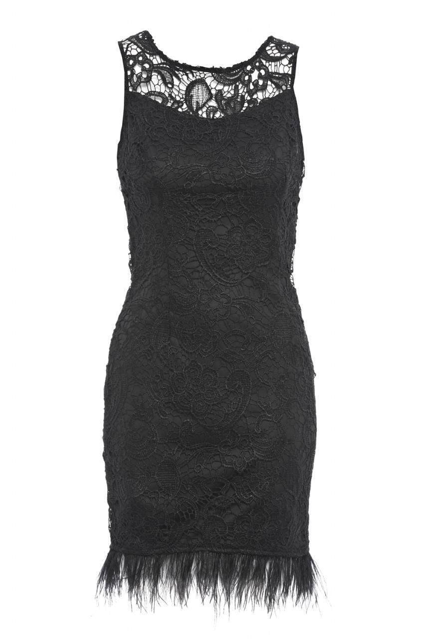 Lace Crochet Detail Bodycon Dress - Image 5