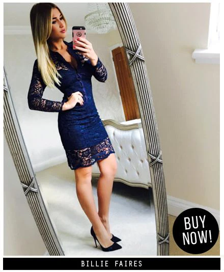 Lace Shirt Dress - Image 4