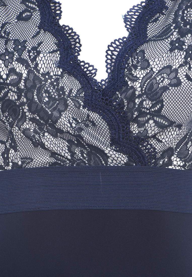 Lace Wrap Contrast Bodycon Dress - Image 7
