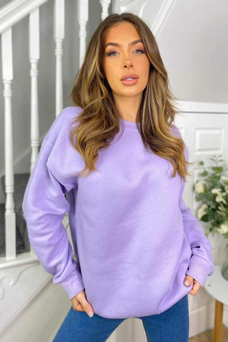 Lilac Oversized Sweatshirt - Image 3
