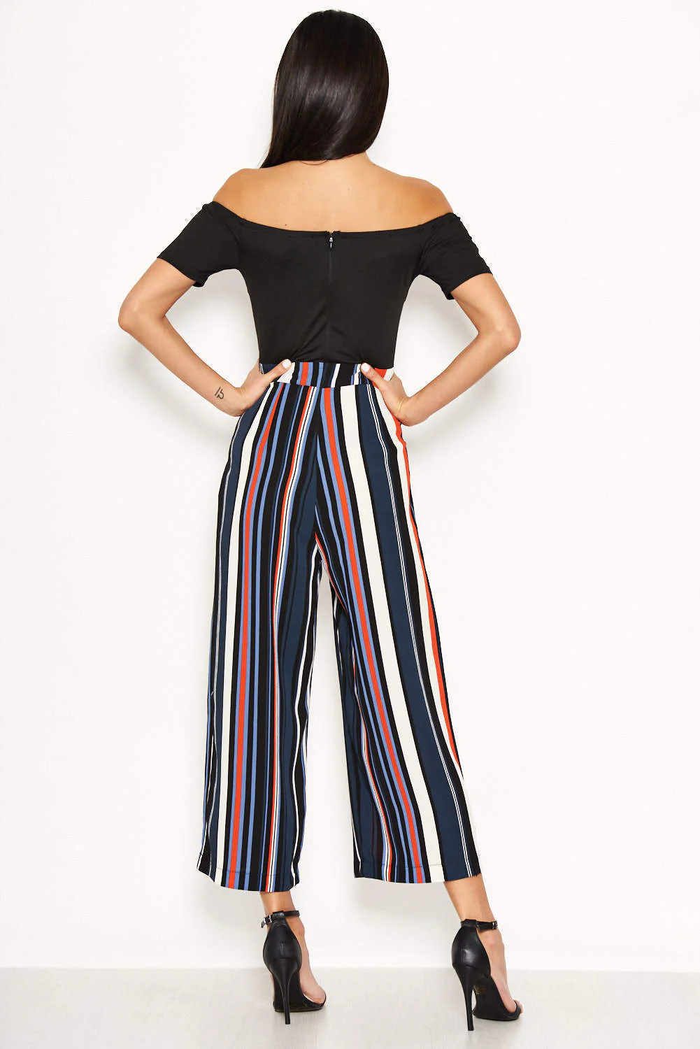 Multi Coloured Off The Shoulder Jumpsuit - Image 3