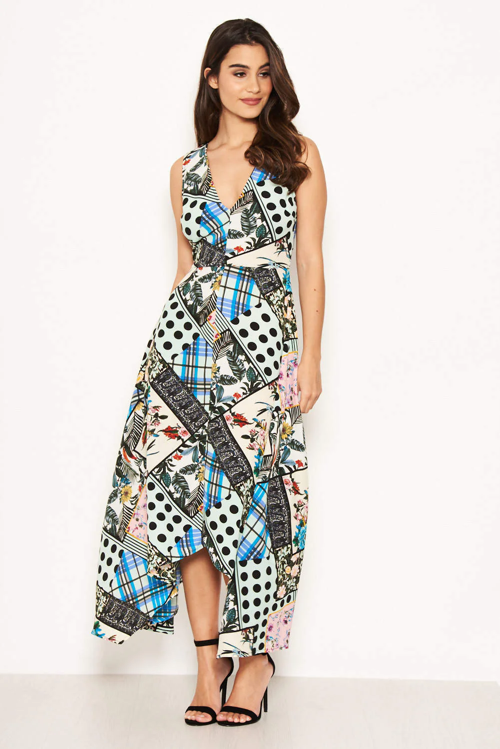 Multi V Neck Maxi Dress - Image 5