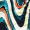 Multi Wave Print Bodycon Midi Dress - Image 6