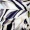 Navy and Cream Stripe Print Strappy Wrap Top Midi Dress - Image 6