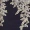Navy and Gold Mesh Embroidered Dress - Image 6
