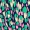 Navy And Green Printed Wrap Over Belted Skater Dress - Image 5