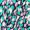 Navy Green And Pink Printed Wrap Tie Front Midi Dress - Image 5