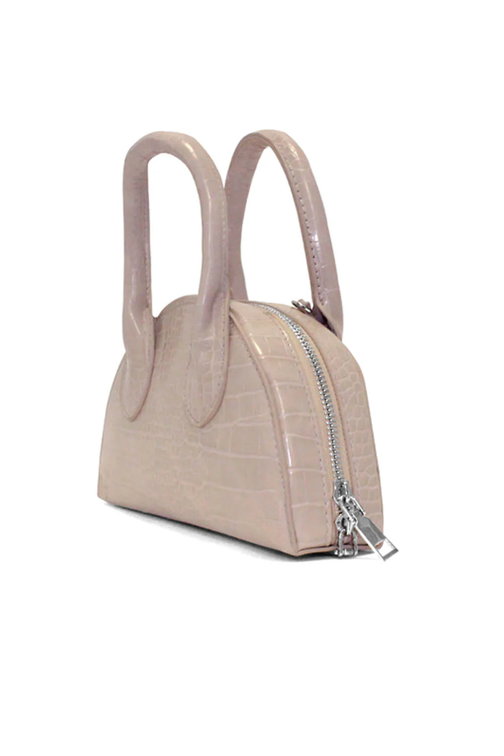 Nude Croc Tiny Bag - Image 3
