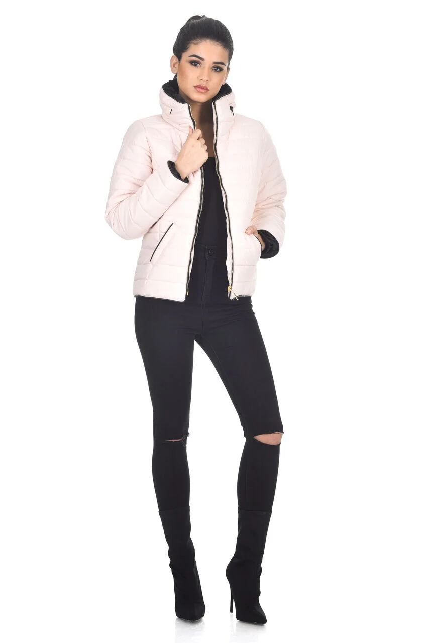 Nude Puffer Jacket - Image 2