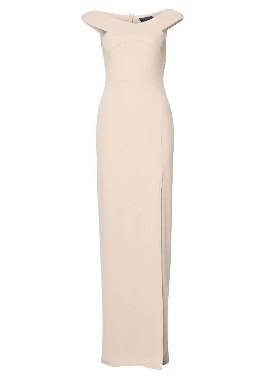 Off The Shoulder Cross Maxi Dress - Image 4