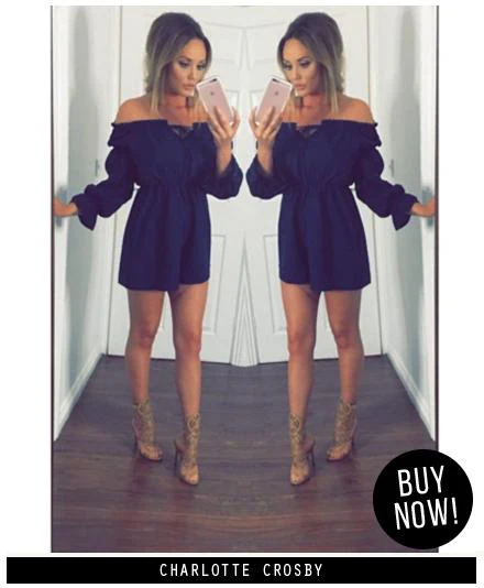 Off The Shoulder Playsuit - Image 4