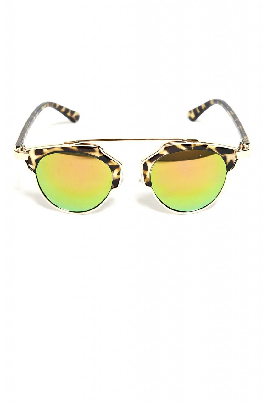 Open Frame             Reflective Sunglasses - Image 3