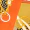 Orange Chain Printed Midi Skirt - Image 6