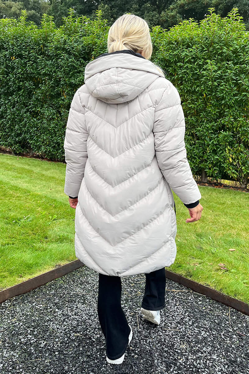 Oyster Long-Line Padded Coat - Image 4