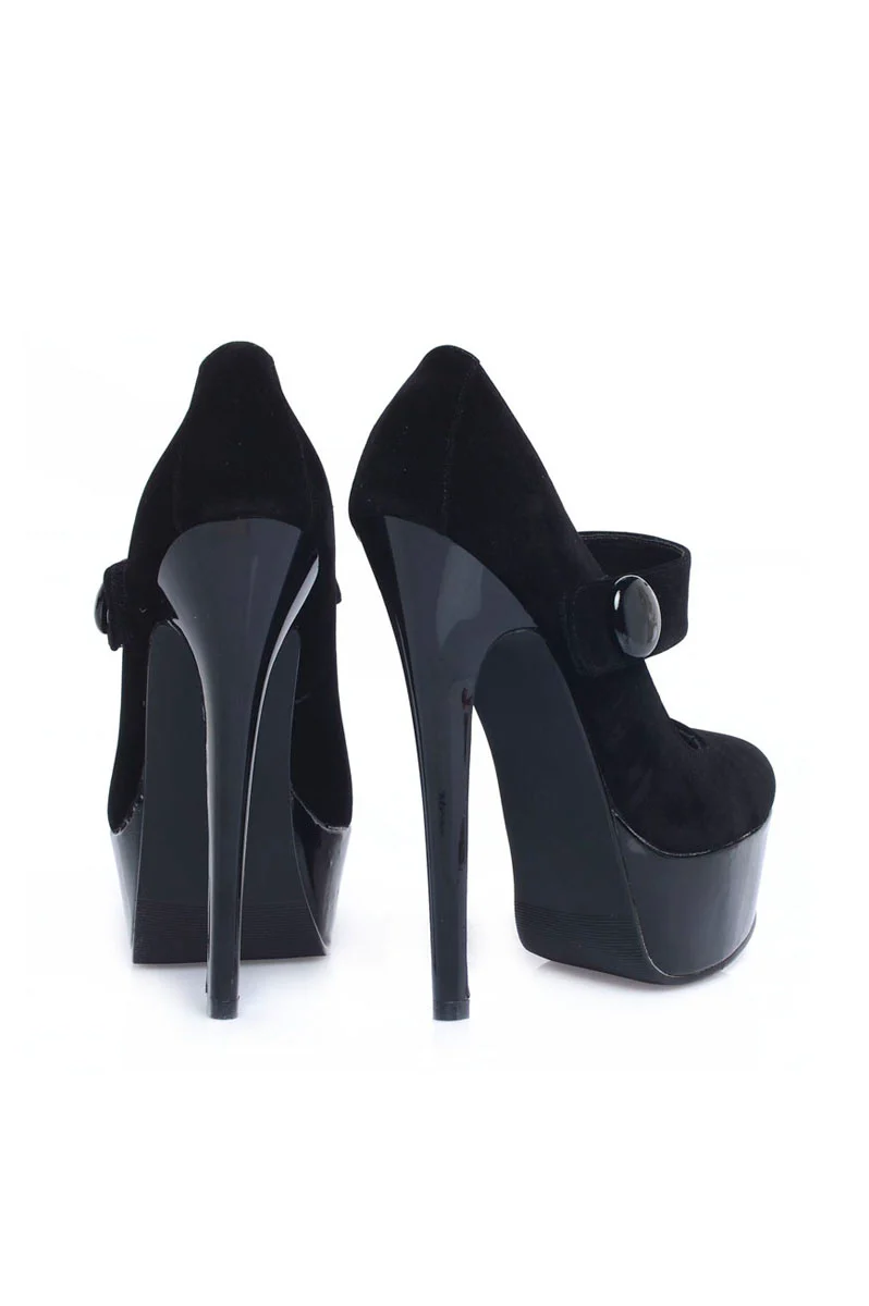 Patent Platform Button Heel - Image 3