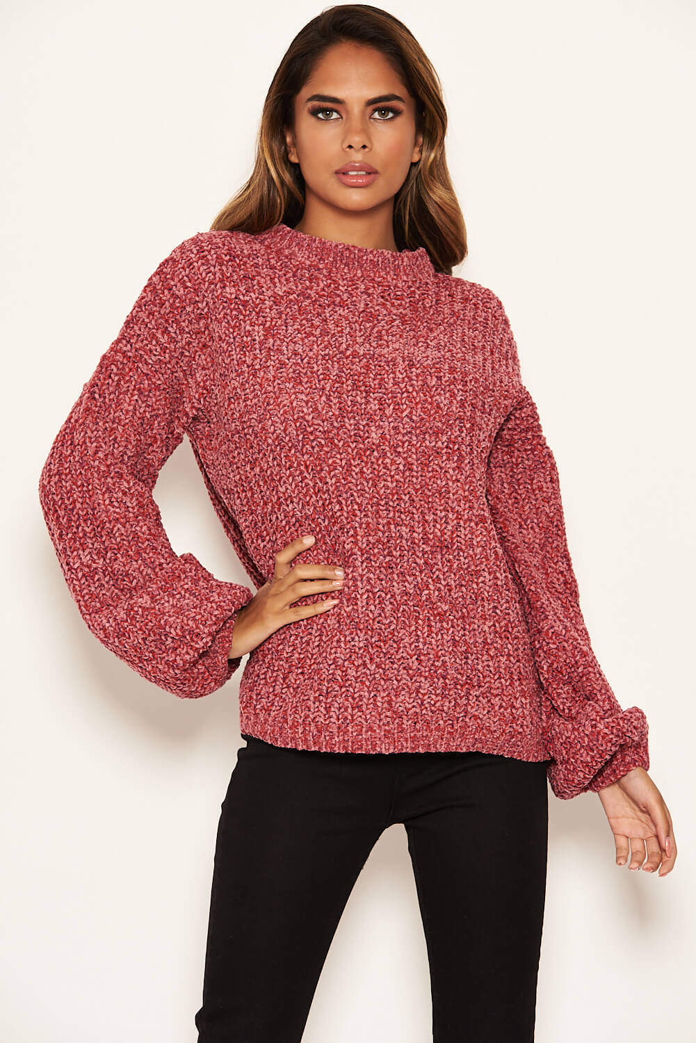 Pink Chenille Mix Blend Jumper - Image 5