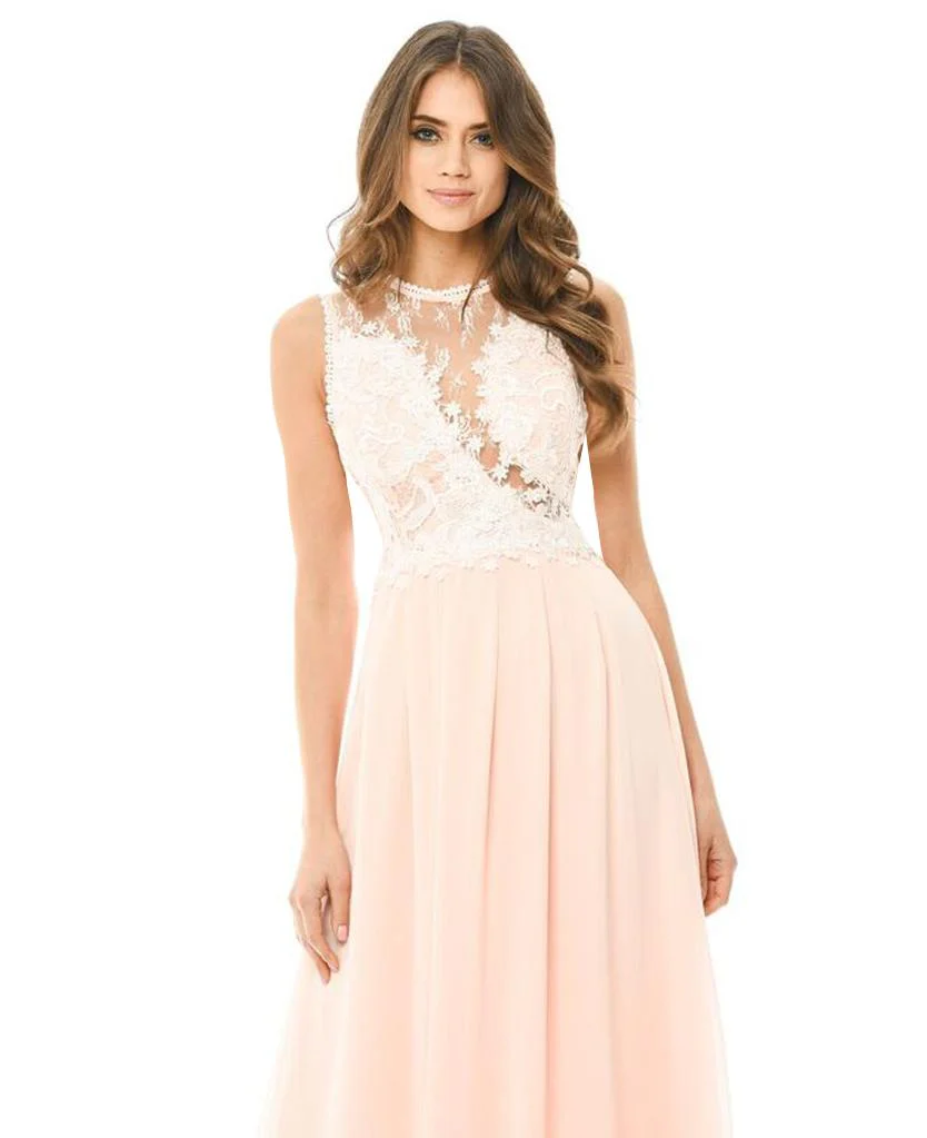 Pink Crochet Top Maxi Dress - Image 2