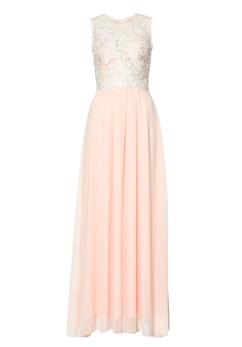 Pink Crochet Top Maxi Dress - Image 4