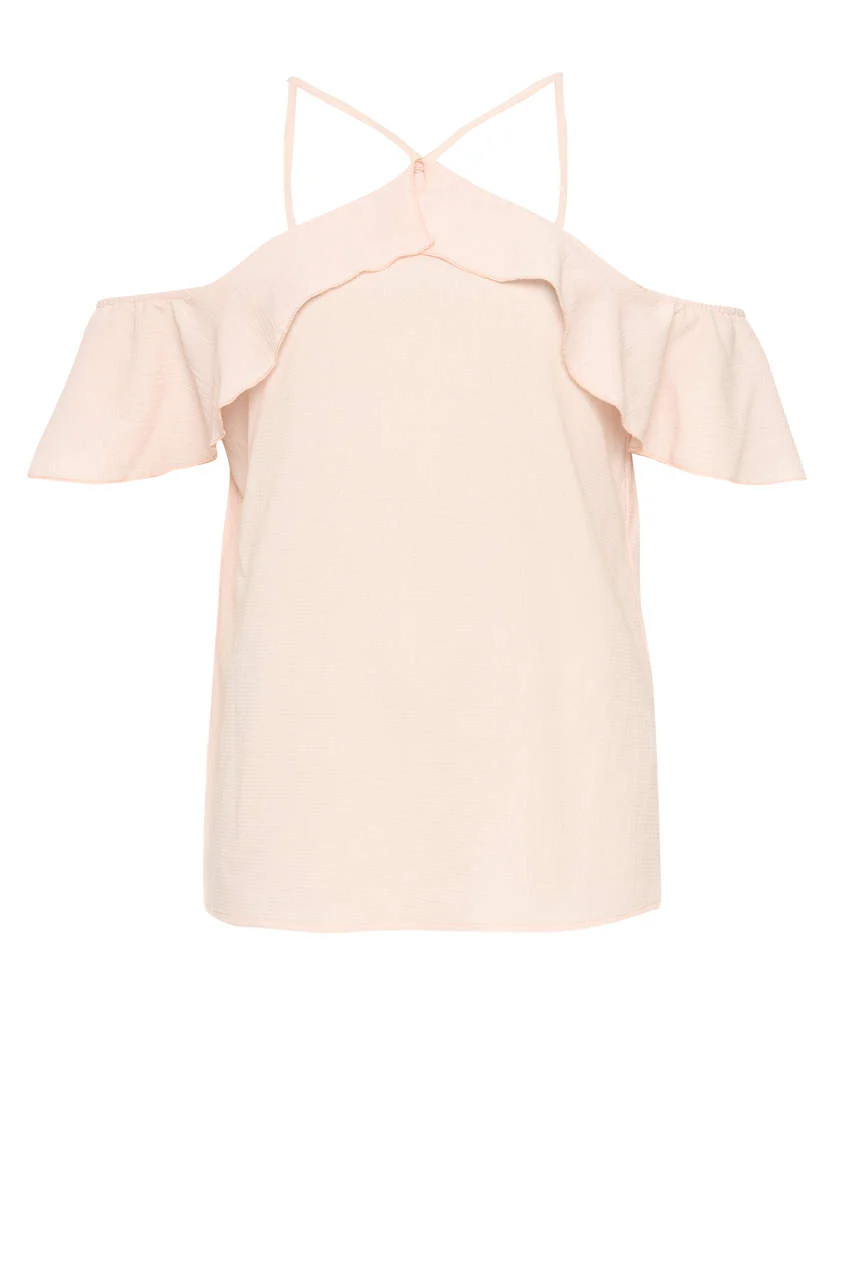 Pink Halterneck Floaty Top - Image 4