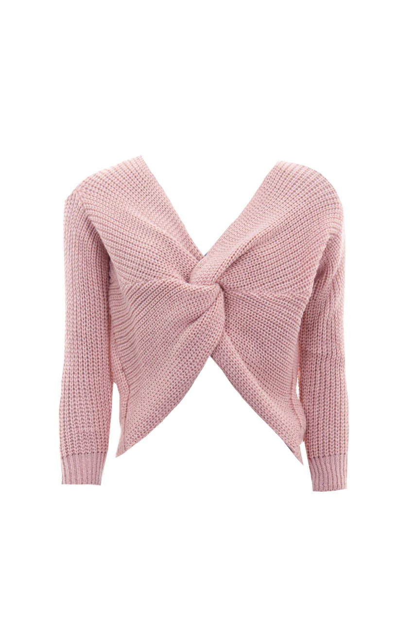 Pink Reversible Twist Knot Jumper - Image 4